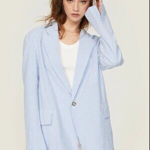 NWOT | Denimist Deconstructed Seersucker Blazer | Small